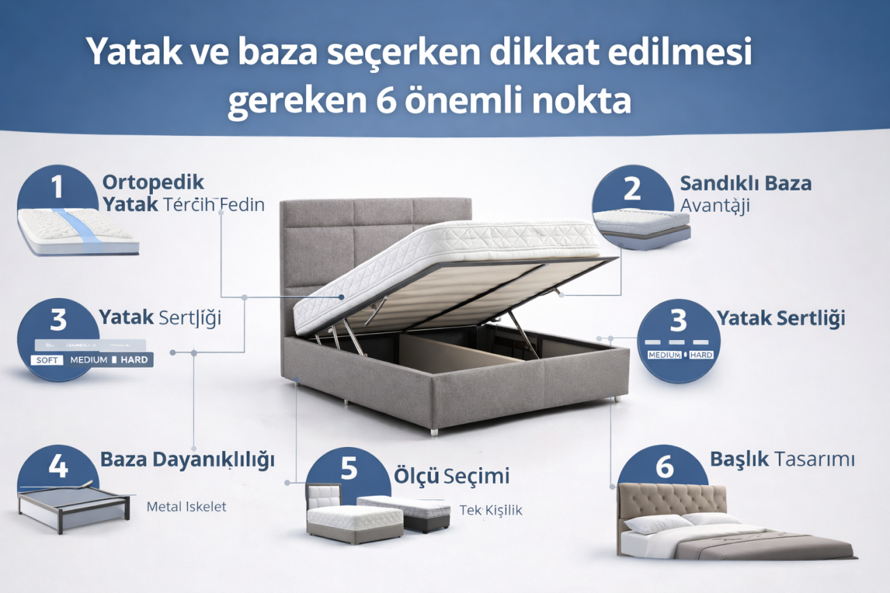 Yatak ve Baza Seçerken Dikkat Edilmesi Gereken Önemli Noktalar