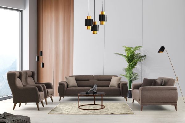 Porto Kahverengi Koltuk Takımı