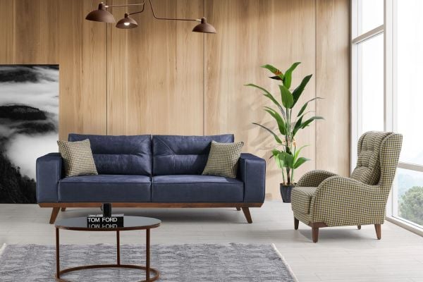 Lima Mavi Koltuk Takımı